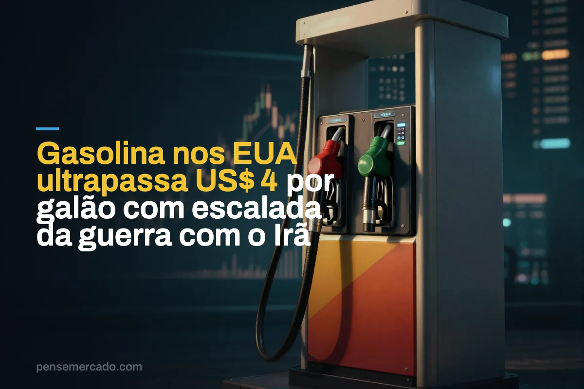 Gasolina nos EUA ultrapassa US$ 4 por galão com escalada da guerra com o Irã