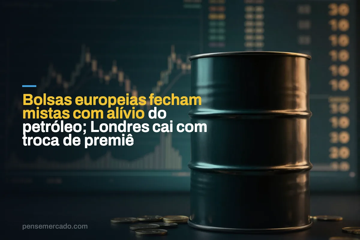 Bolsas europeias fecham mistas com alívio do petróleo; Londres cai com troca de premiê