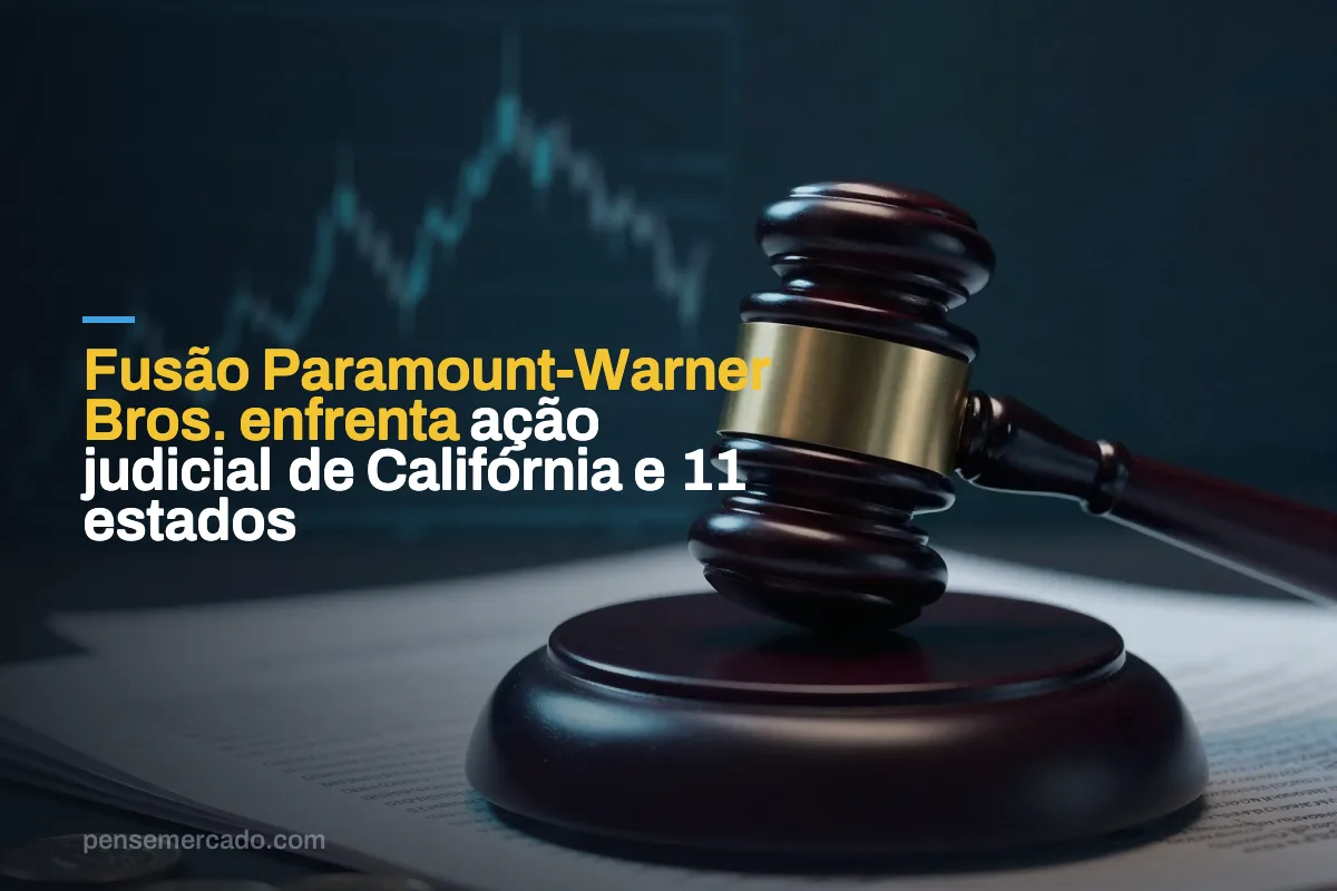 Fusão Paramount-Warner Bros. enfrenta ação judicial de Califórnia e 11 estados