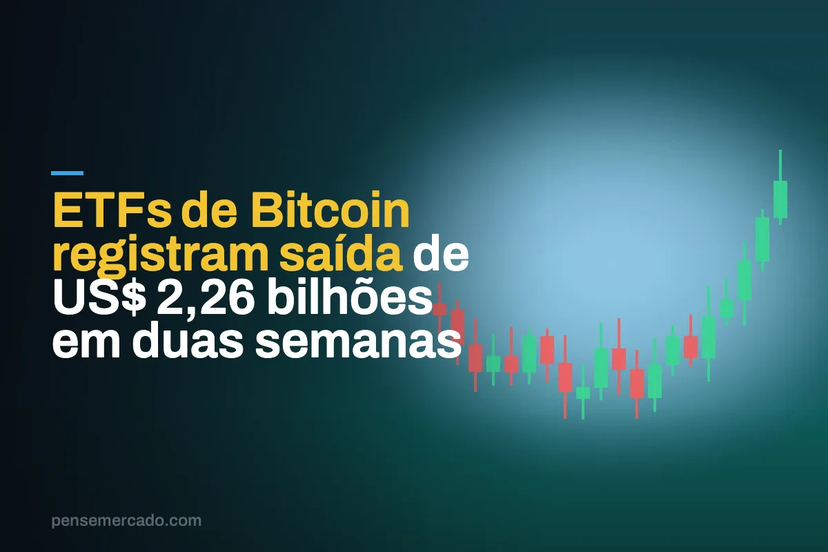 ETFs de Bitcoin registram saída de US$ 2,26 bilhões em duas semanas