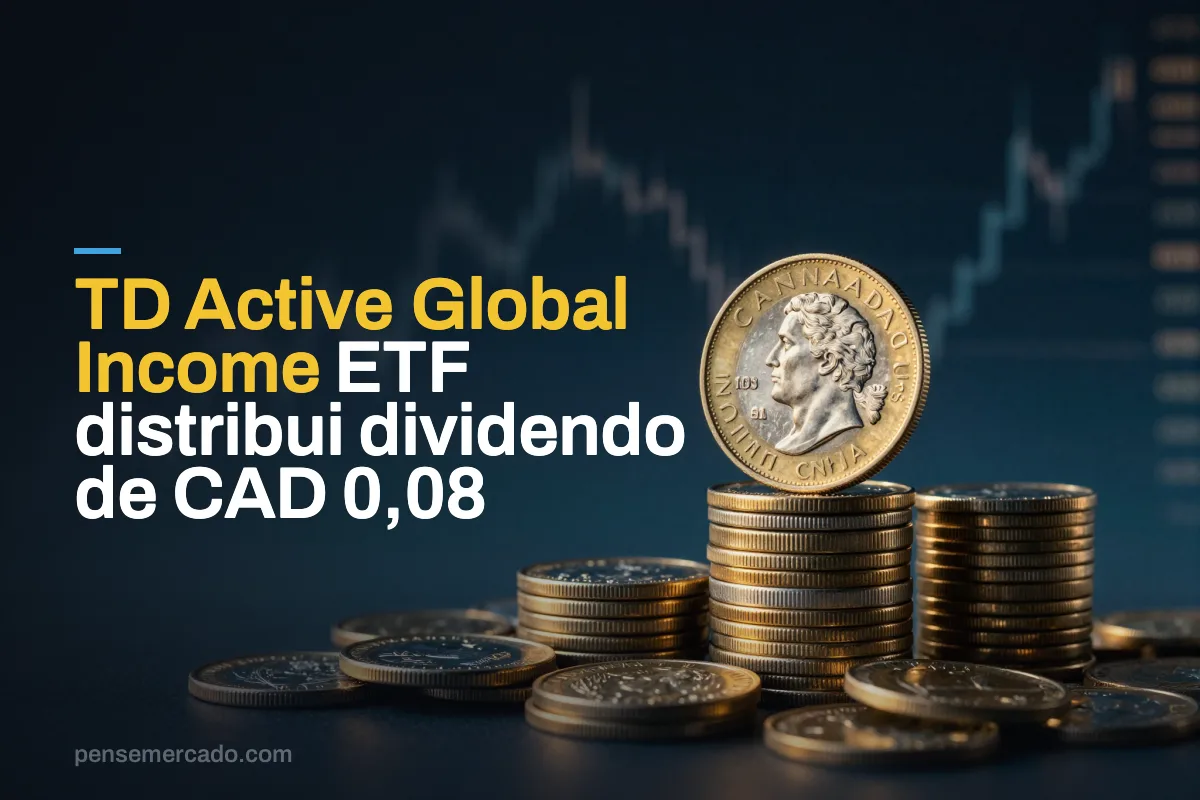 TD Active Global Income ETF distribui dividendo de CAD 0,08