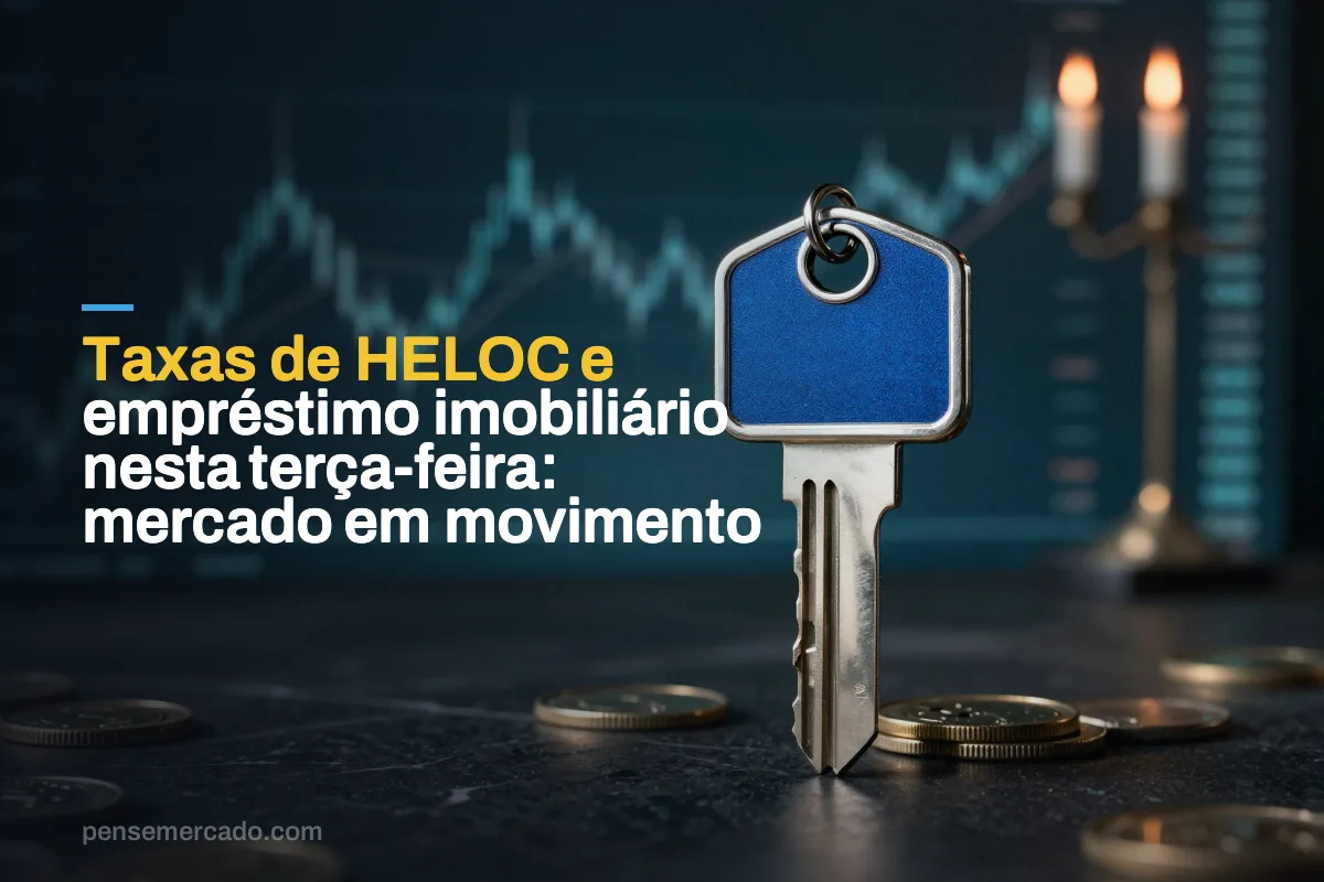 Taxas de HELOC e empréstimo imobiliário nesta terça-feira: mercado em movimento
