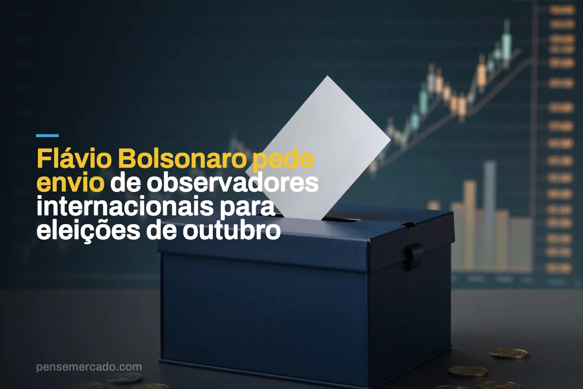 Flávio Bolsonaro pede envio de observadores internacionais para eleições de outubro