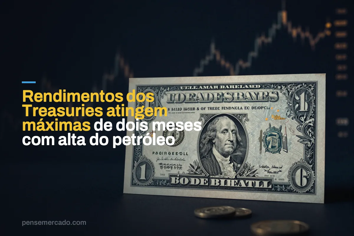 Rendimentos dos Treasuries atingem máximas de dois meses com alta do petróleo