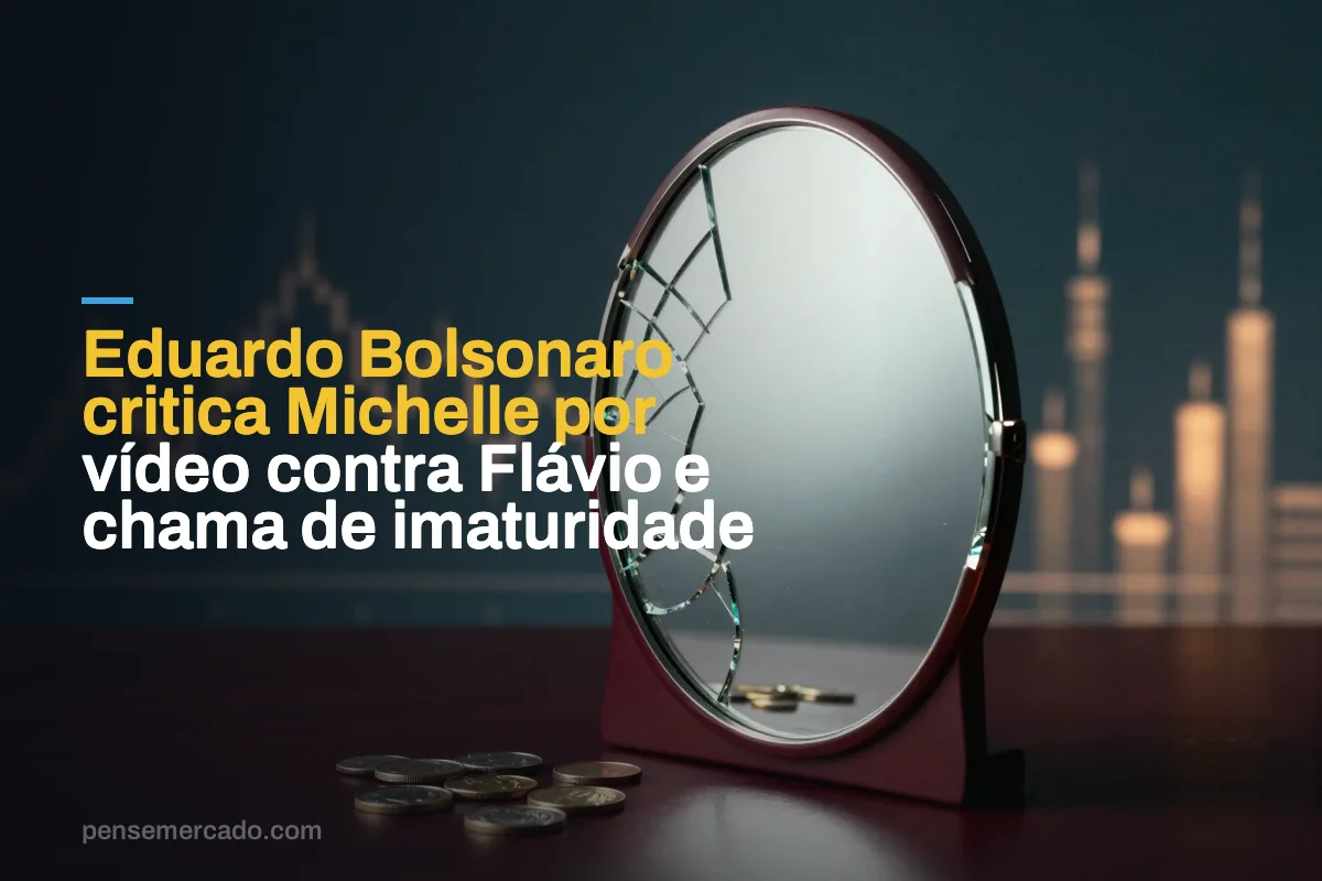 Eduardo Bolsonaro critica Michelle por vídeo contra Flávio e chama de imaturidade