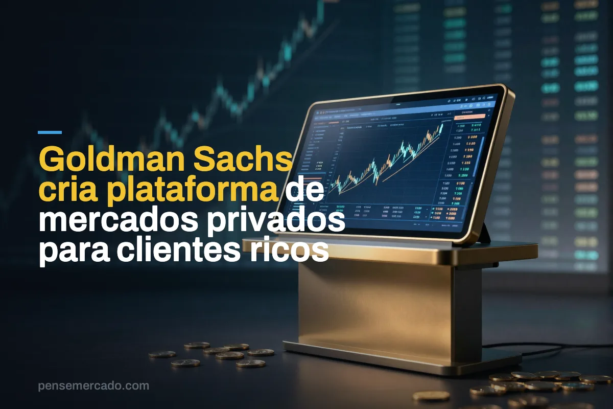 Goldman Sachs cria plataforma de mercados privados para clientes ricos