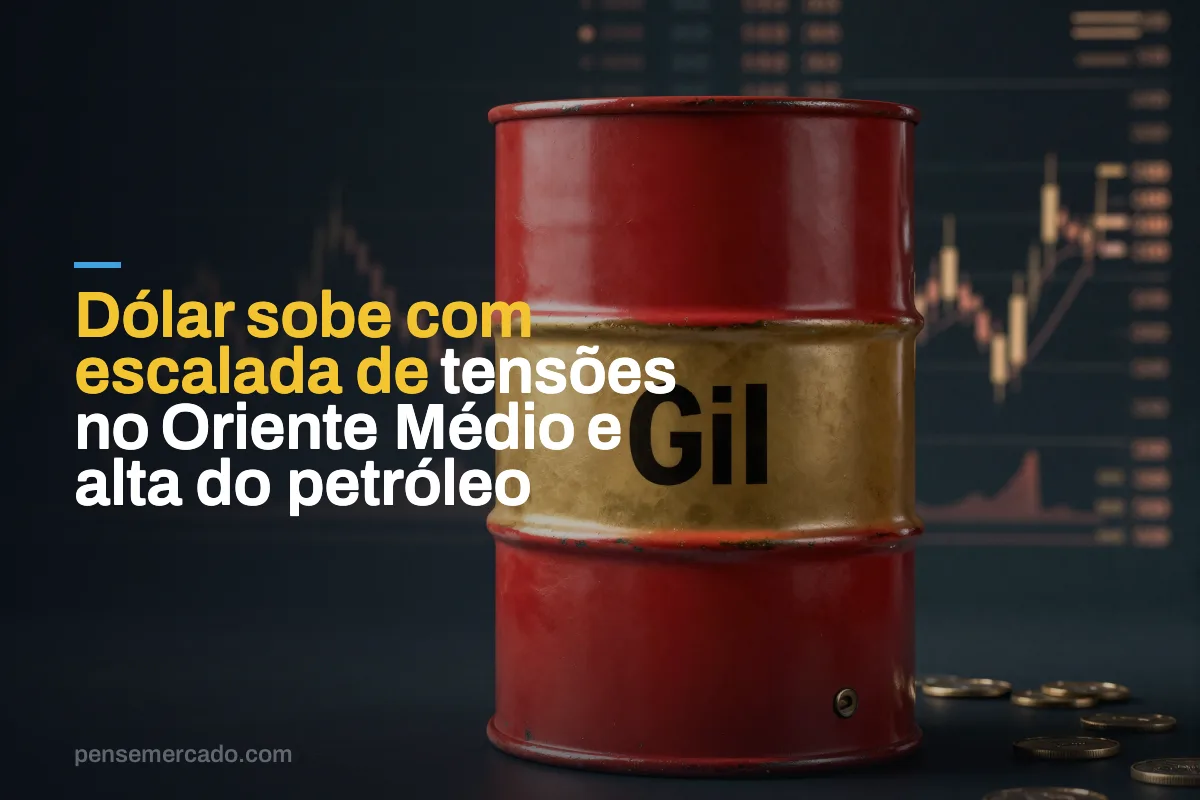 Dólar sobe com escalada de tensões no Oriente Médio e alta do petróleo