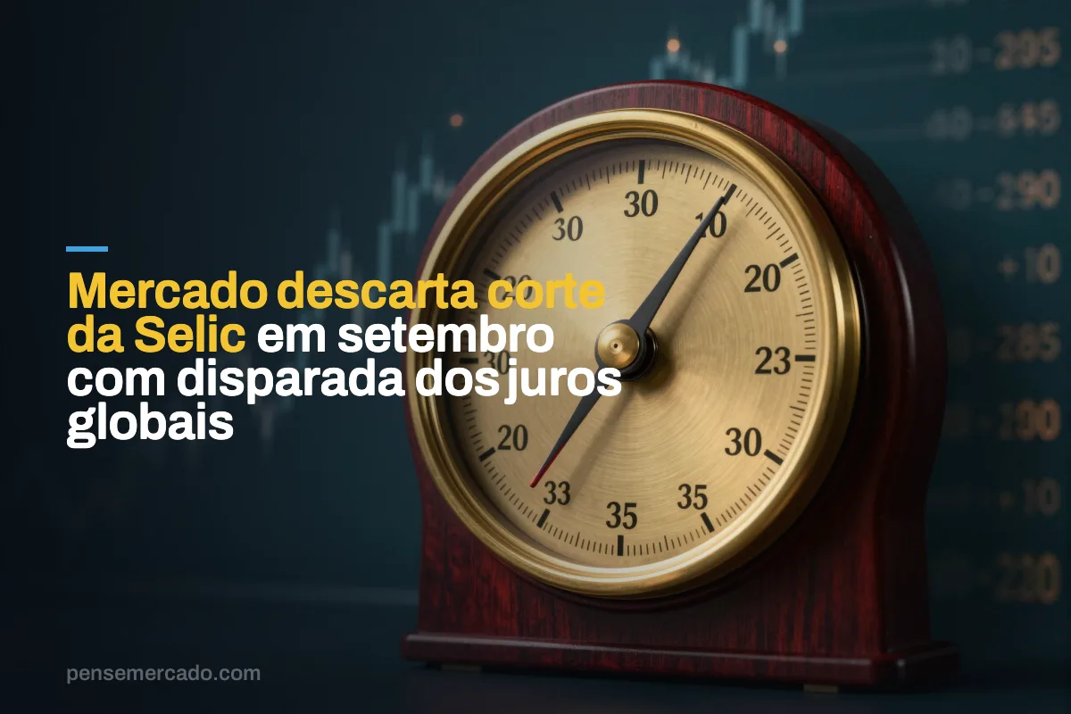 Mercado descarta corte da Selic em setembro com disparada dos juros globais