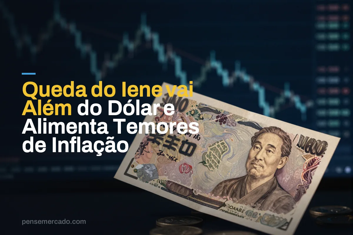 Queda do Iene vai Além do Dólar e Alimenta Temores de Inflação