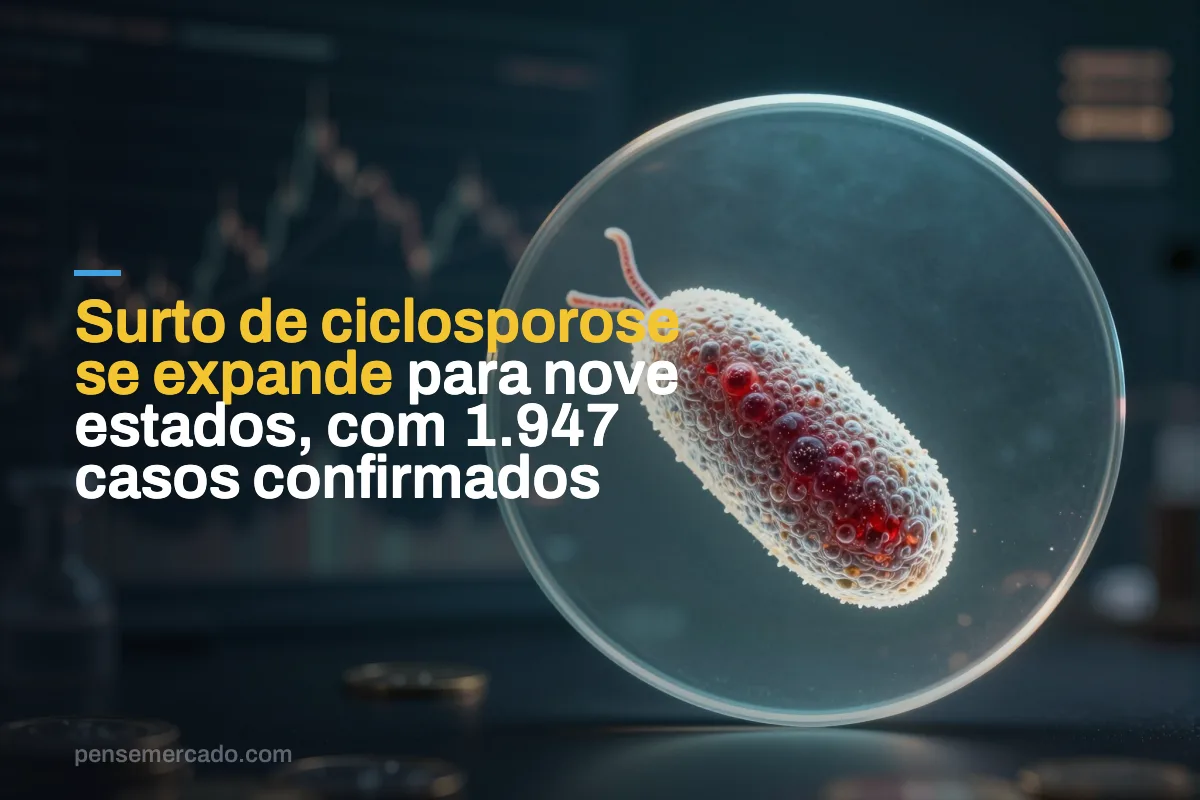 Surto de ciclosporose se expande para nove estados, com 1.947 casos confirmados