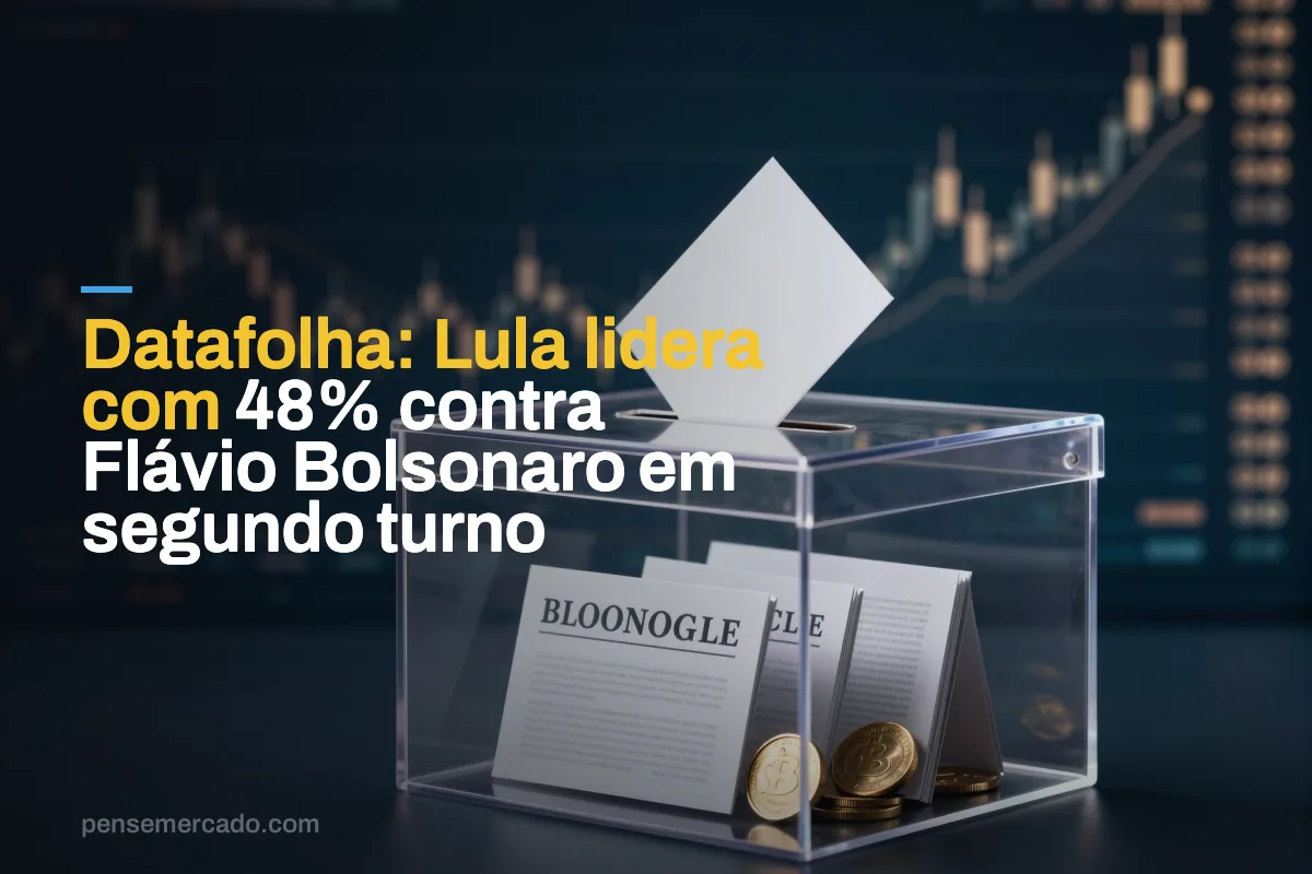 Datafolha: Lula lidera com 48% contra Flávio Bolsonaro em segundo turno
