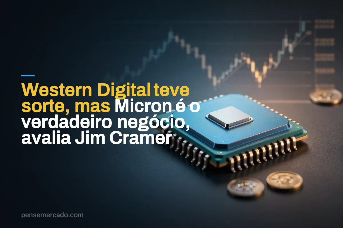 Western Digital teve sorte, mas Micron é o verdadeiro negócio, avalia Jim Cramer