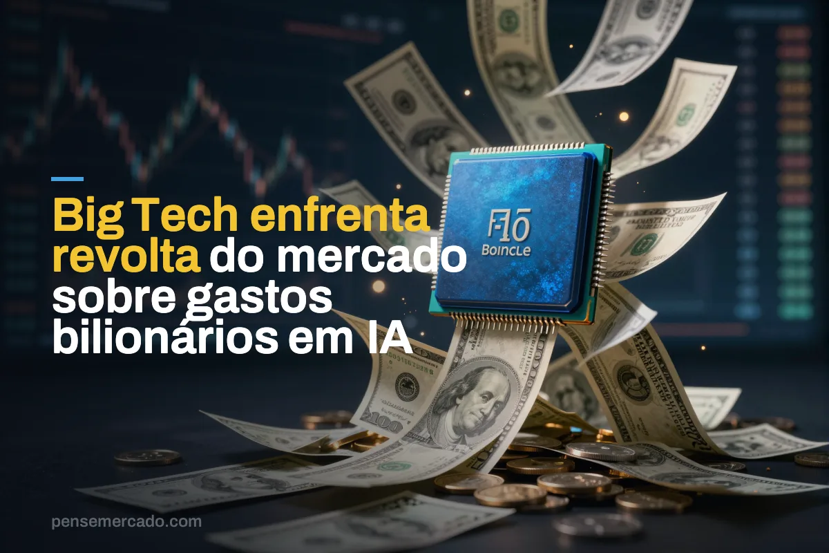 Big Tech enfrenta revolta do mercado sobre gastos bilionários em IA