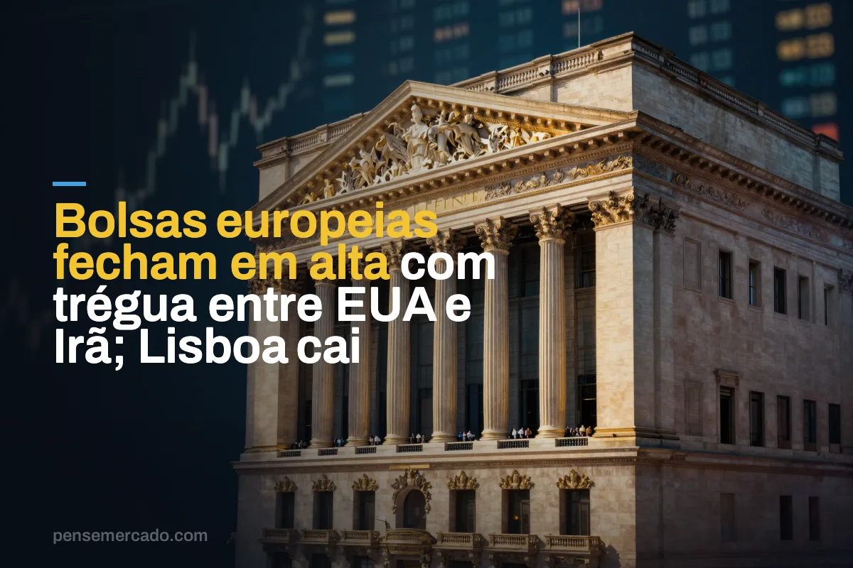Bolsas europeias fecham em alta com trégua entre EUA e Irã; Lisboa cai
