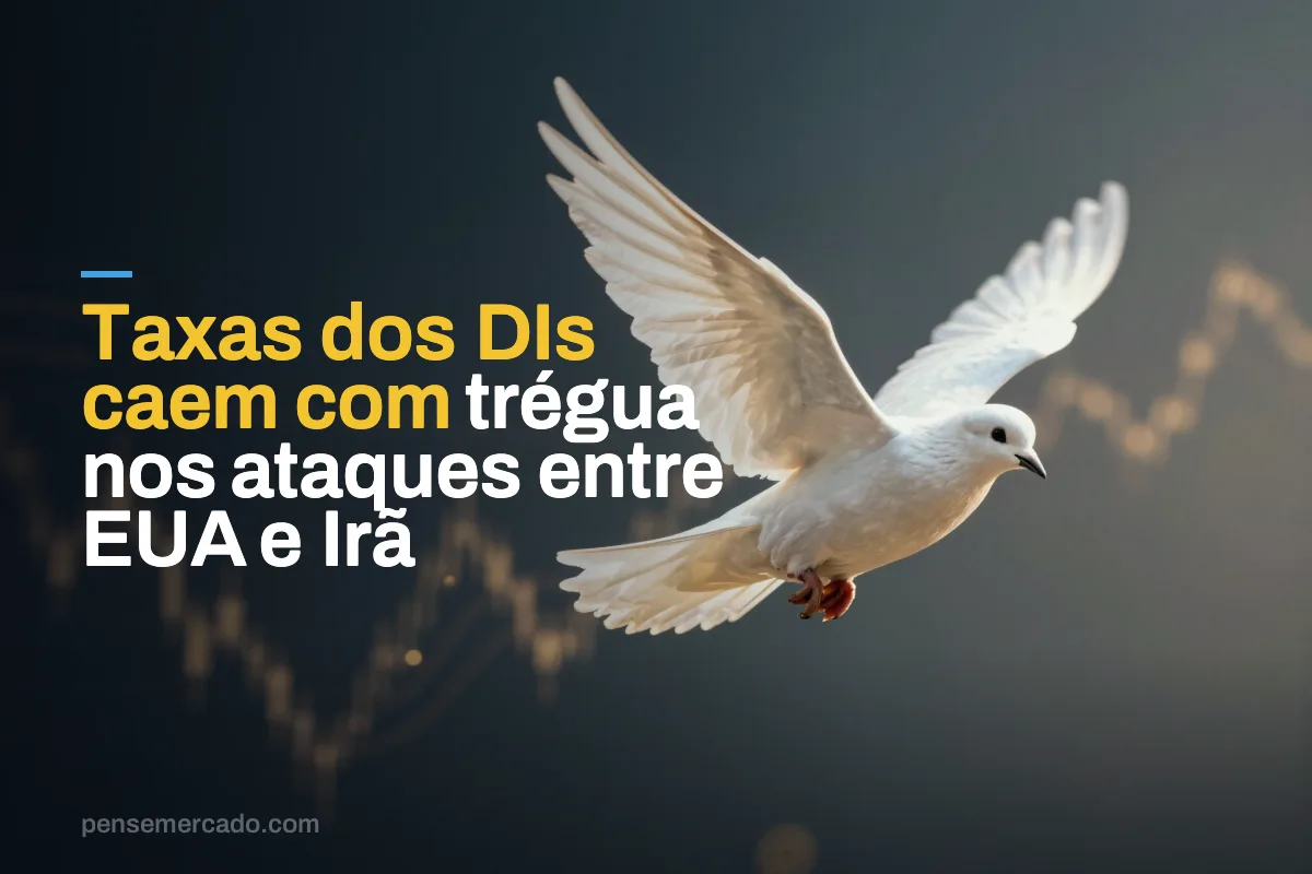 Taxas dos DIs caem com trégua nos ataques entre EUA e Irã