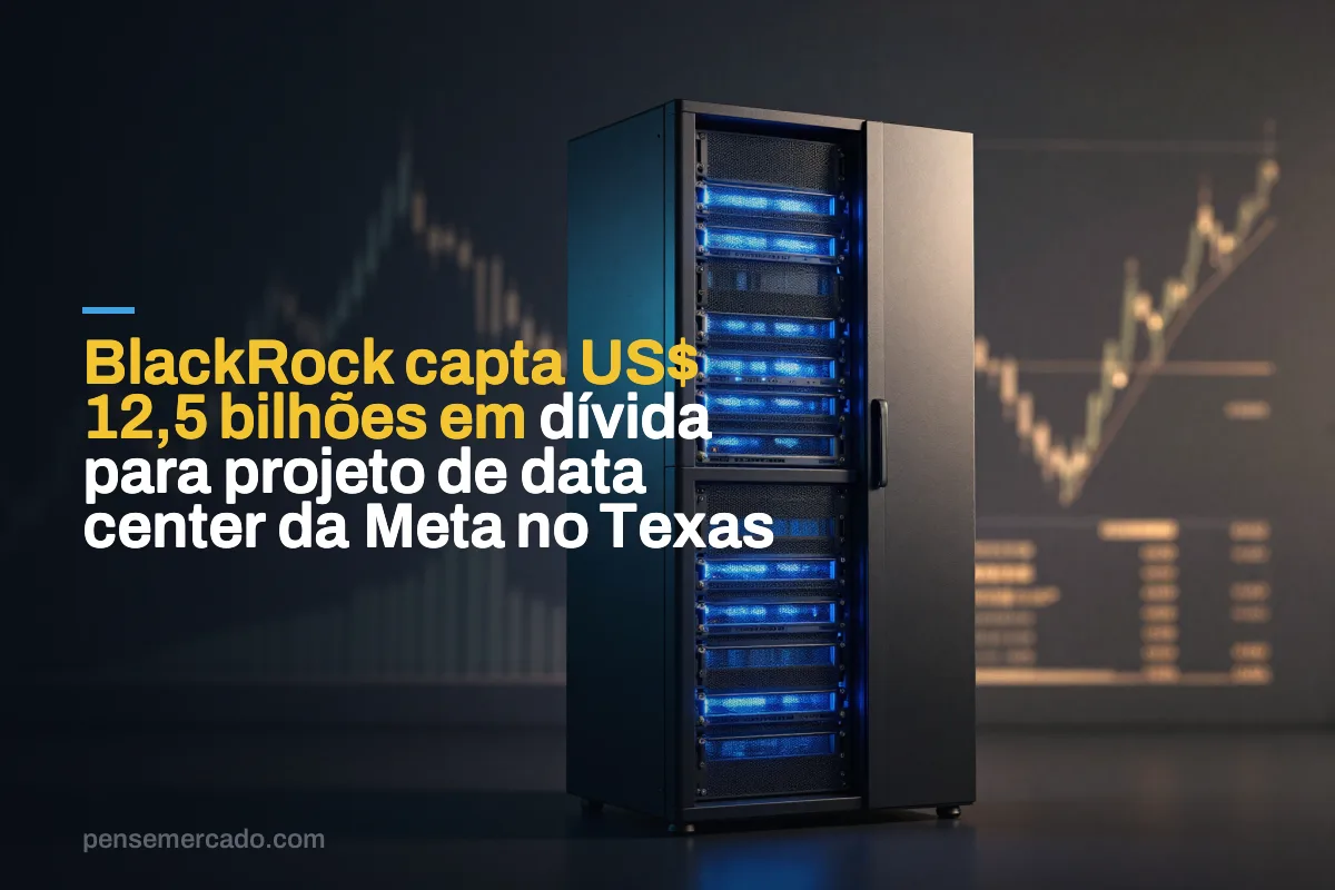 BlackRock capta US$ 12,5 bilhões em dívida para projeto de data center da Meta no Texas