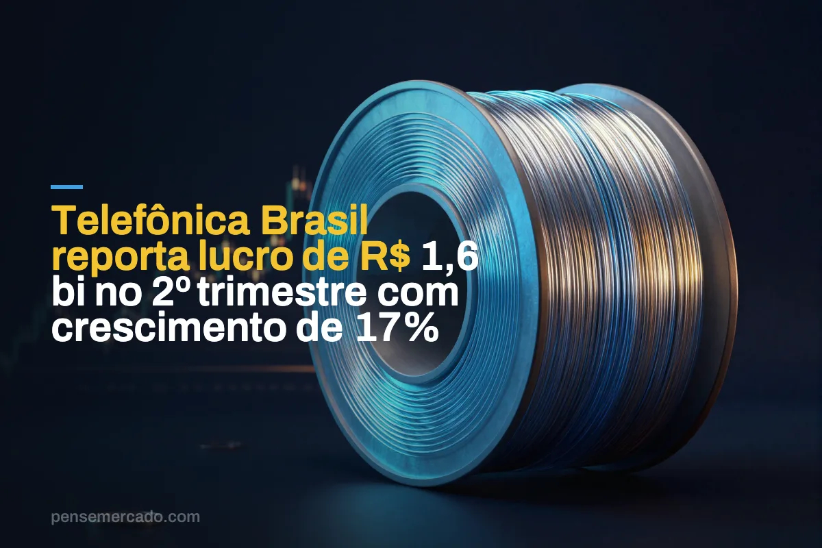 Telefônica Brasil reporta lucro de R$ 1,6 bi no 2º trimestre com crescimento de 17%