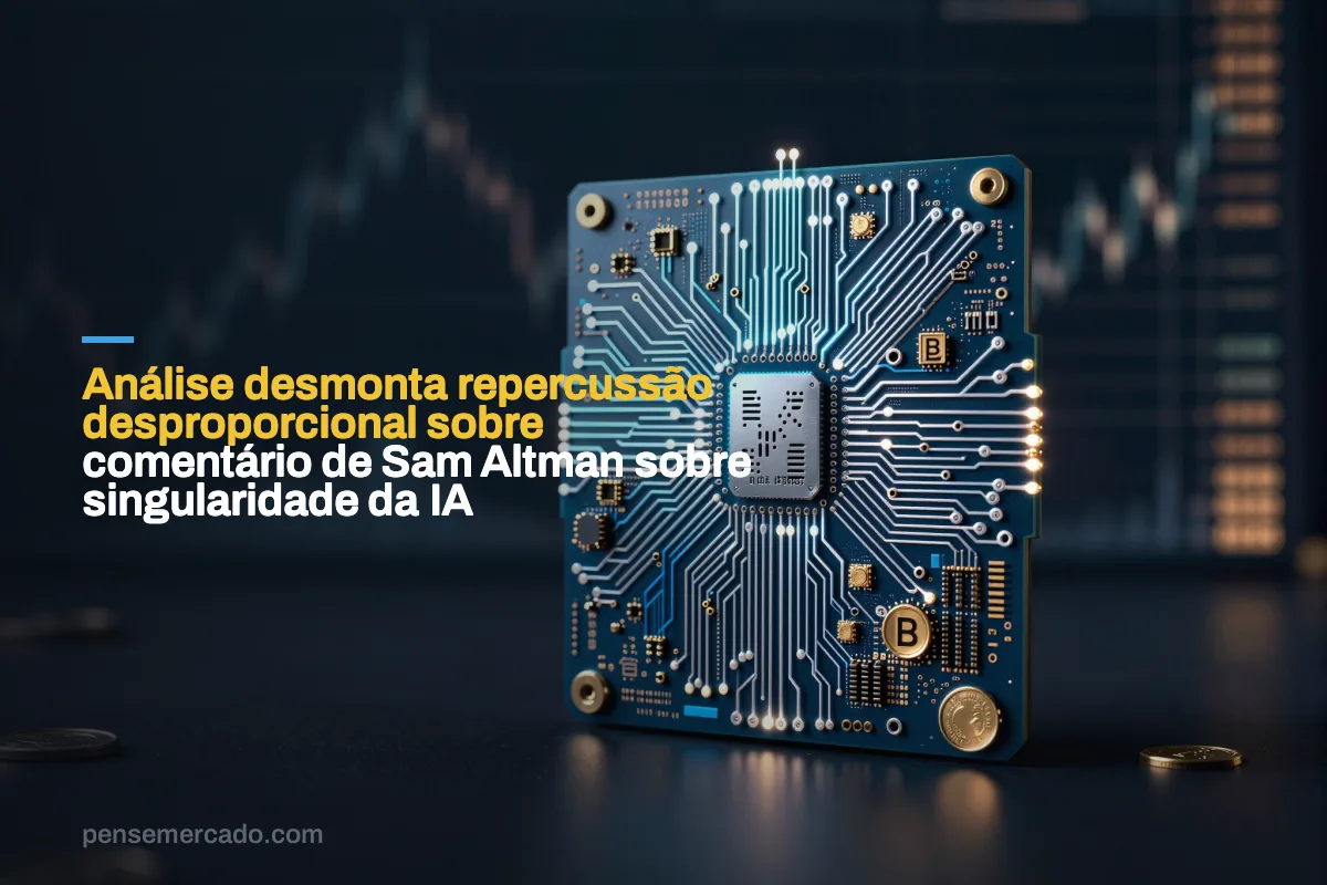 Análise desmonta repercussão desproporcional sobre comentário de Sam Altman sobre singularidade da IA