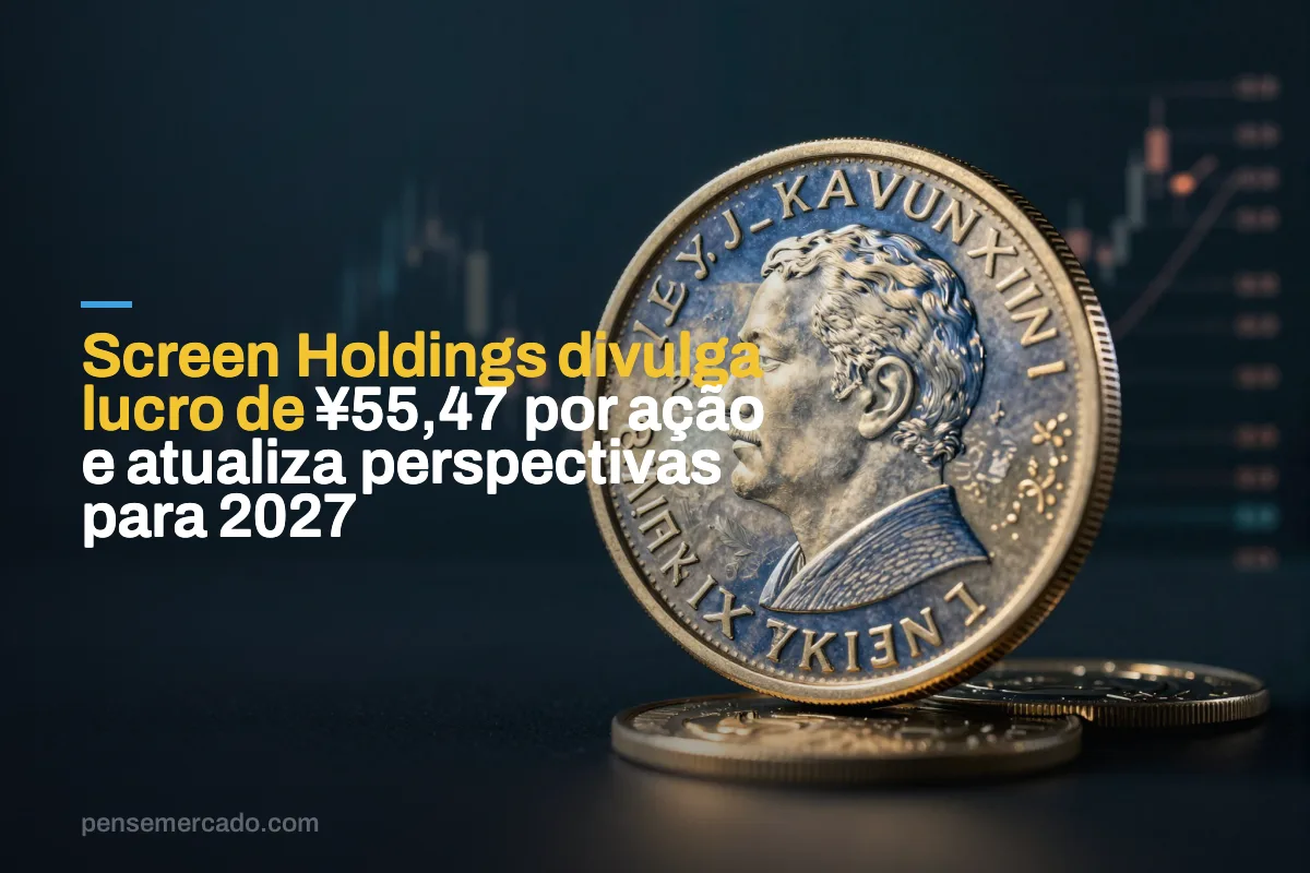 Screen Holdings divulga lucro de ¥55,47 por ação e atualiza perspectivas para 2027