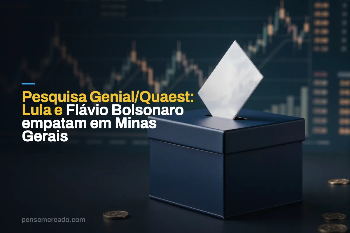 Pesquisa Genial/Quaest: Lula e Flávio Bolsonaro empatam em Minas Gerais