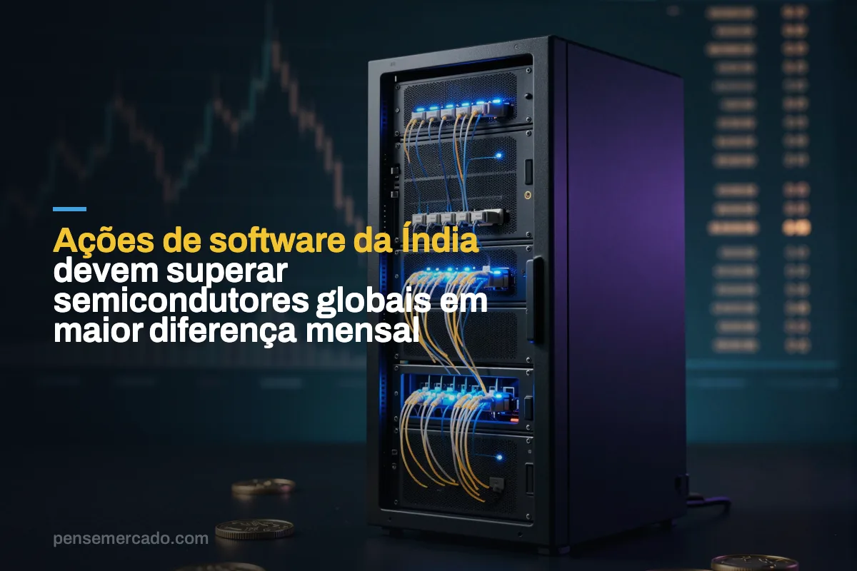 Ações de software da Índia devem superar semicondutores globais em maior diferença mensal