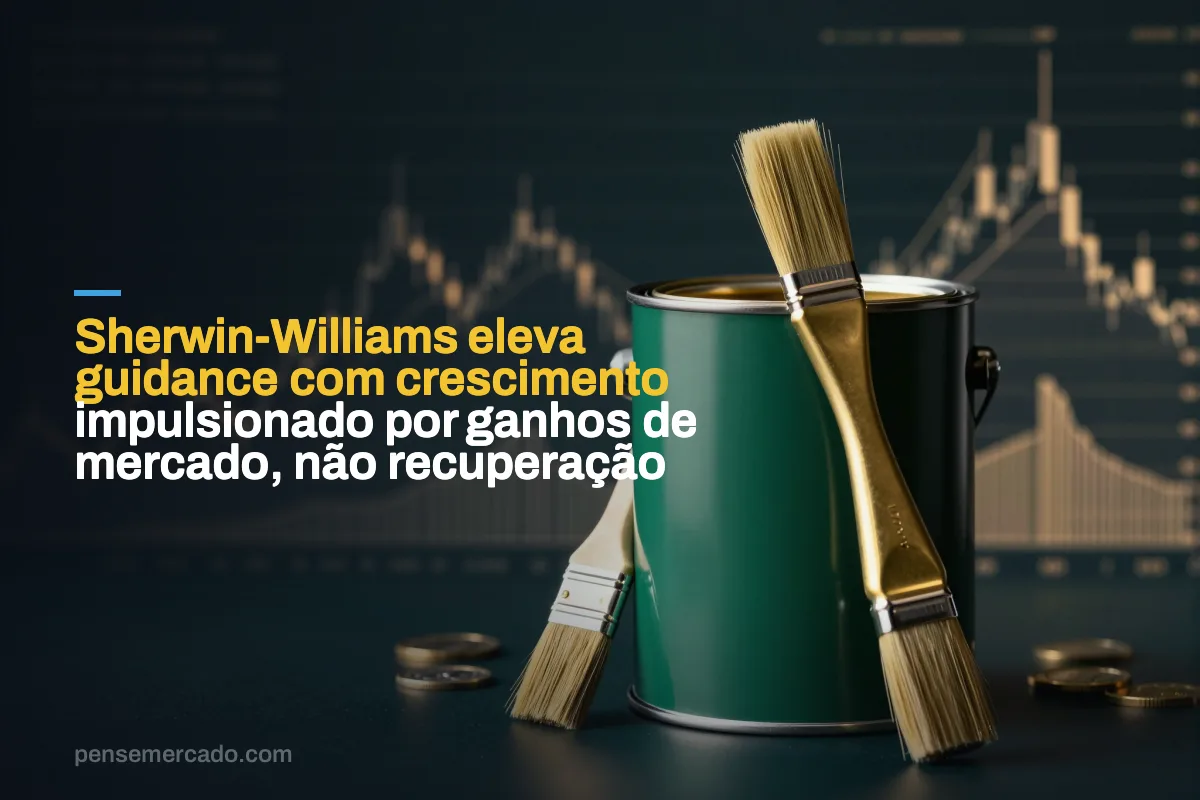 Sherwin-Williams eleva guidance com crescimento impulsionado por ganhos de mercado, não recuperação
