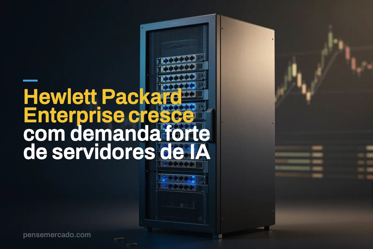 Hewlett Packard Enterprise cresce com demanda forte de servidores de IA