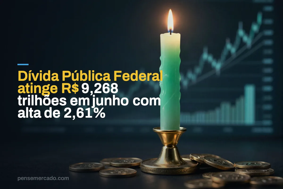 Dívida Pública Federal atinge R$ 9,268 trilhões em junho com alta de 2,61%