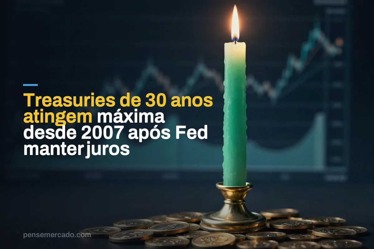 Treasuries de 30 anos atingem máxima desde 2007 após Fed manter juros