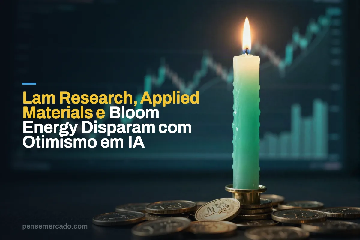 Lam Research, Applied Materials e Bloom Energy Disparam com Otimismo em IA