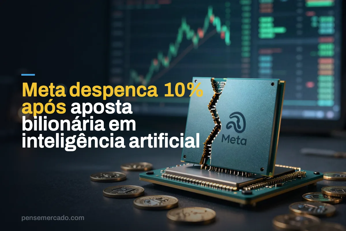 Meta despenca 10% após aposta bilionária em inteligência artificial