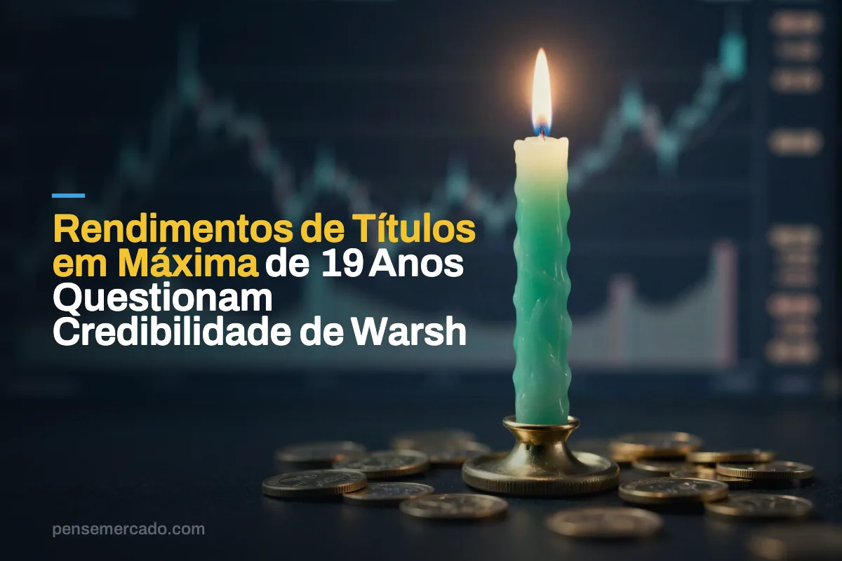 Rendimentos de Títulos em Máxima de 19 Anos Questionam Credibilidade de Warsh
