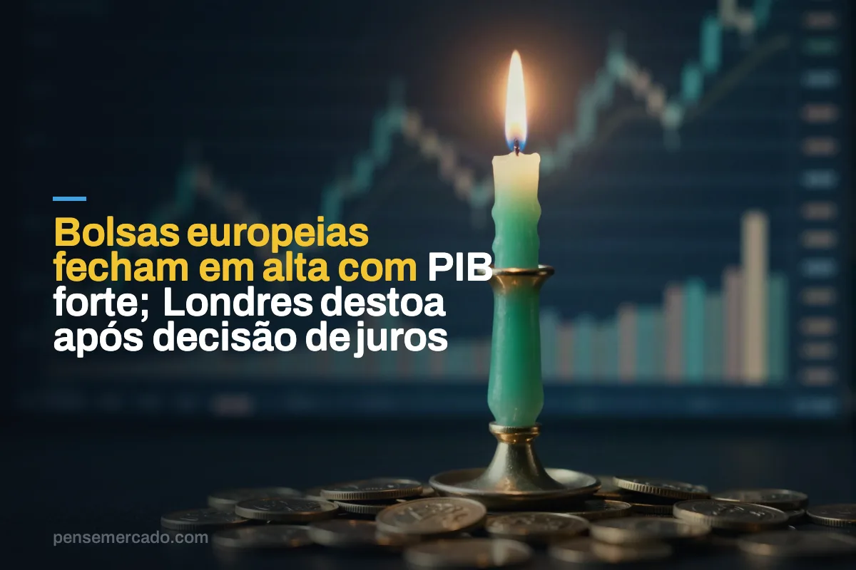 Bolsas europeias fecham em alta com PIB forte; Londres destoa após decisão de juros