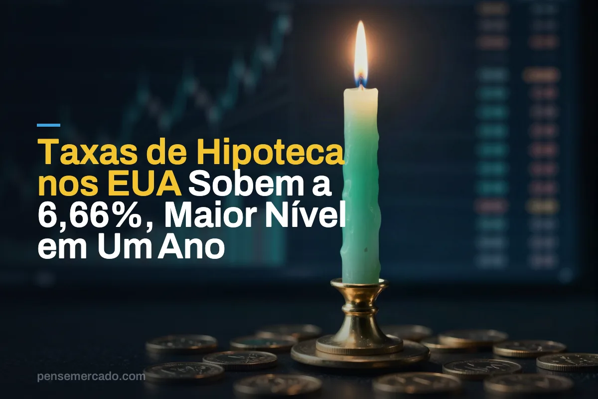 Taxas de Hipoteca nos EUA Sobem a 6,66%, Maior Nível em Um Ano