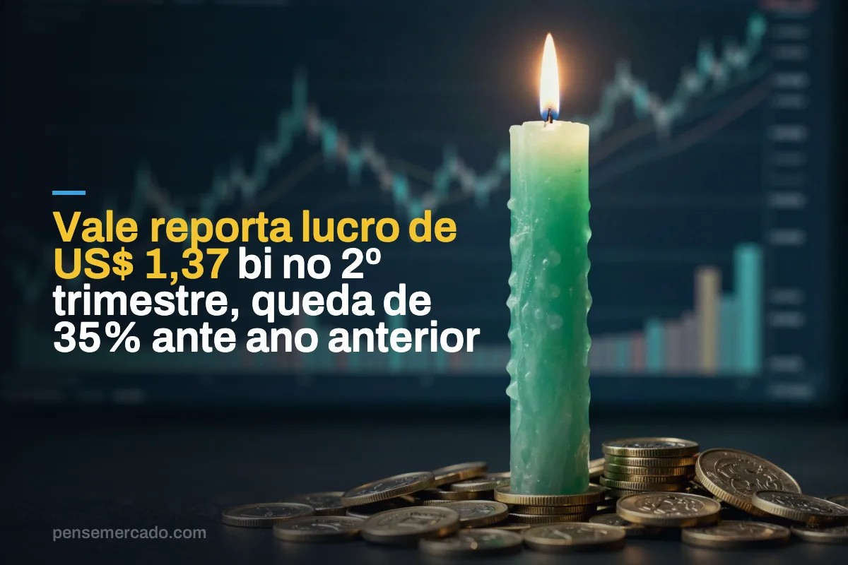 Vale reporta lucro de US$ 1,37 bi no 2º trimestre, queda de 35% ante ano anterior