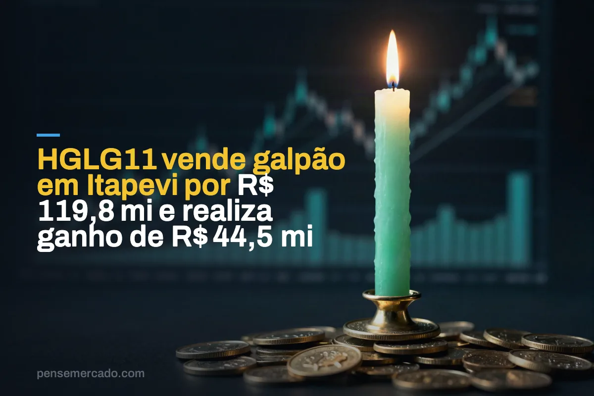 HGLG11 vende galpão em Itapevi por R$ 119,8 mi e realiza ganho de R$ 44,5 mi