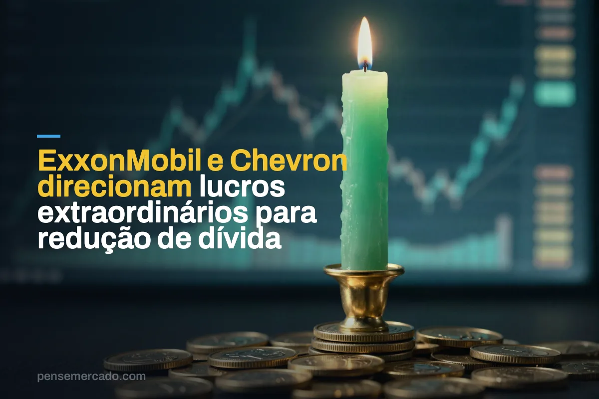 ExxonMobil e Chevron direcionam lucros extraordinários para redução de dívida