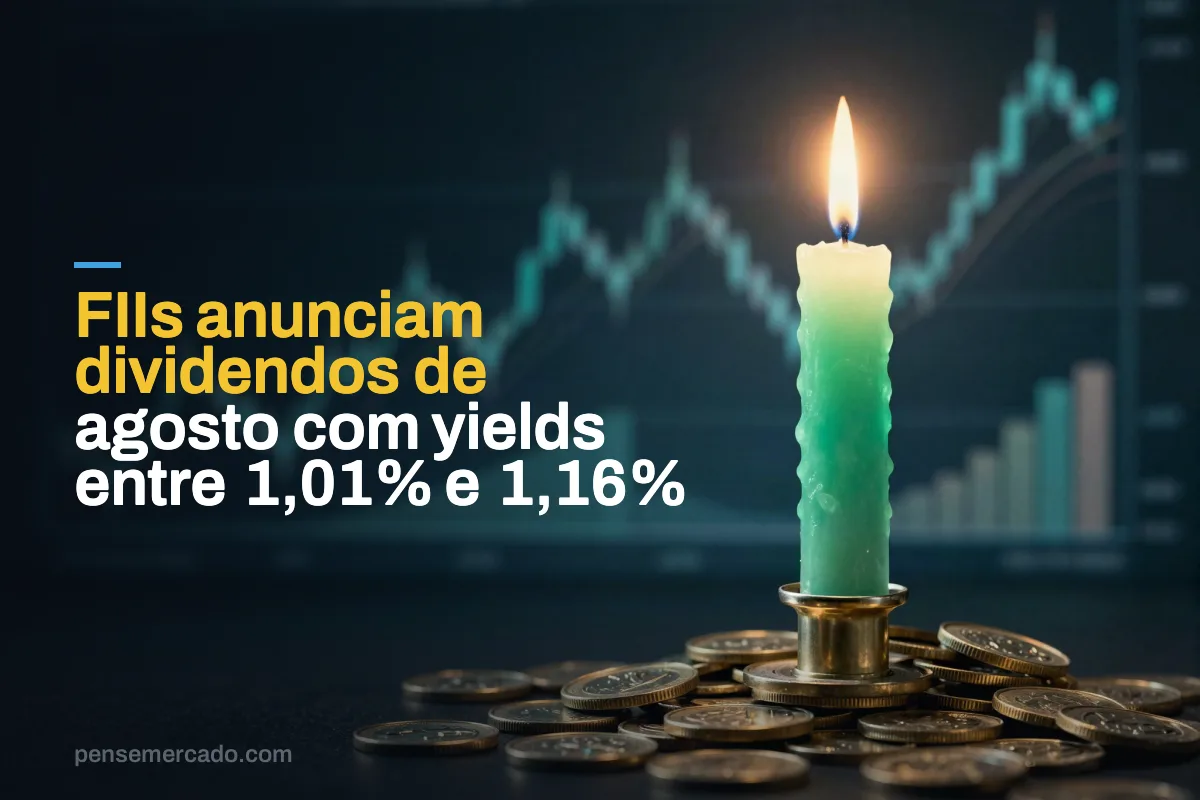 FIIs anunciam dividendos de agosto com yields entre 1,01% e 1,16%