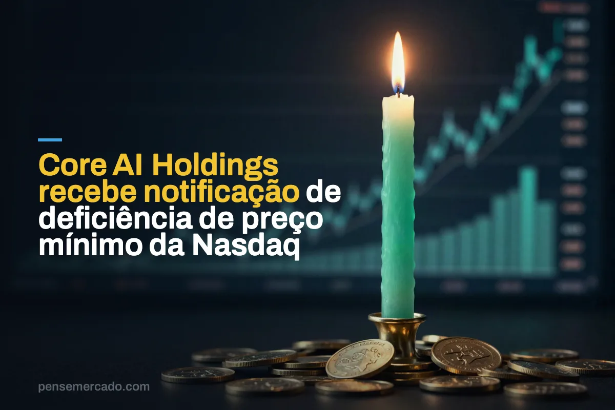 Core AI Holdings recebe notificação de deficiência de preço mínimo da Nasdaq