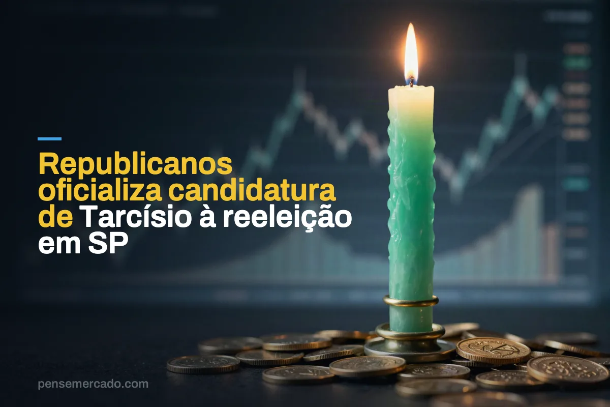 Republicanos oficializa candidatura de Tarcísio à reeleição em SP
