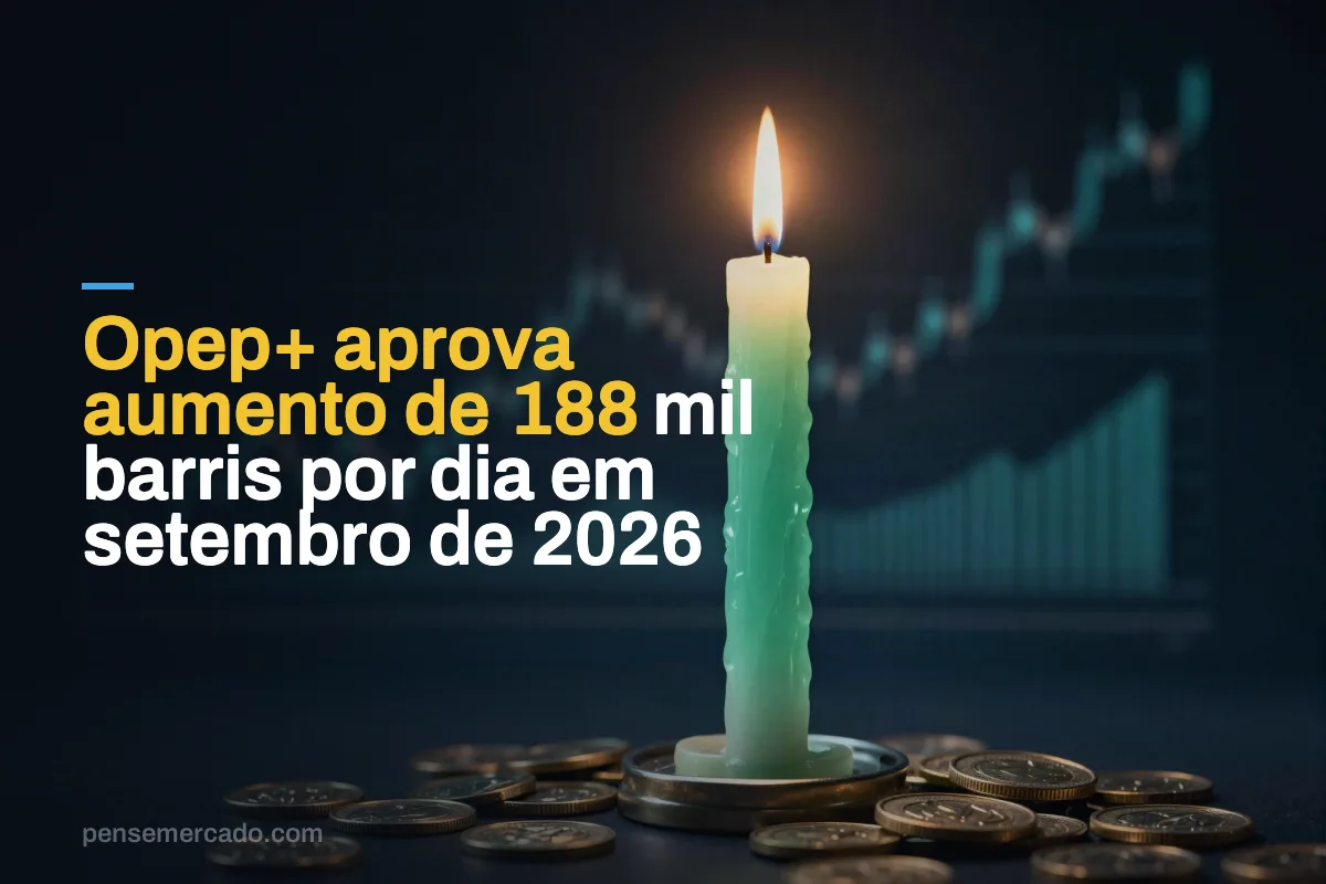 Opep+ aprova aumento de 188 mil barris por dia em setembro de 2026