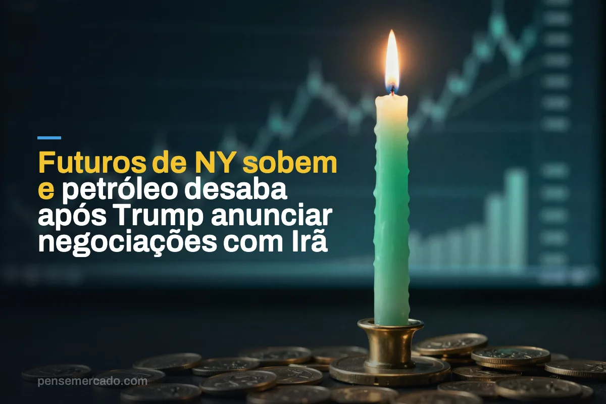 Futuros de NY sobem e petróleo desaba após Trump anunciar negociações com Irã