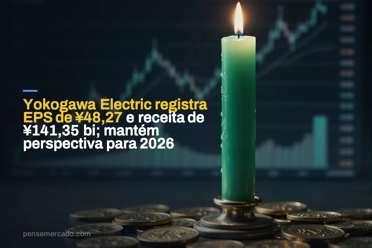 Yokogawa Electric registra EPS de ¥48,27 e receita de ¥141,35 bi; mantém perspectiva para 2026