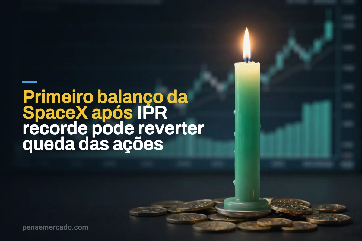 Primeiro balanço da SpaceX após IPR recorde pode reverter queda das ações