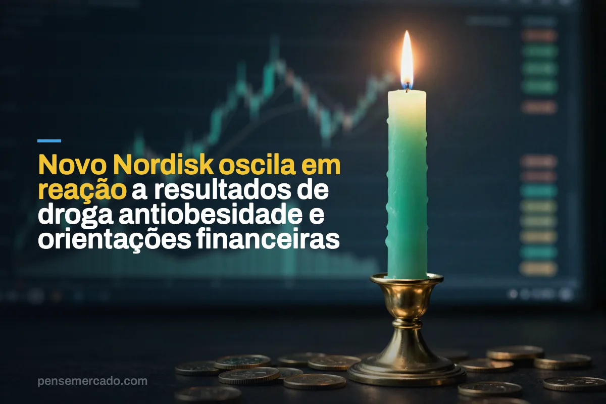 Novo Nordisk oscila em reação a resultados de droga antiobesidade e orientações financeiras