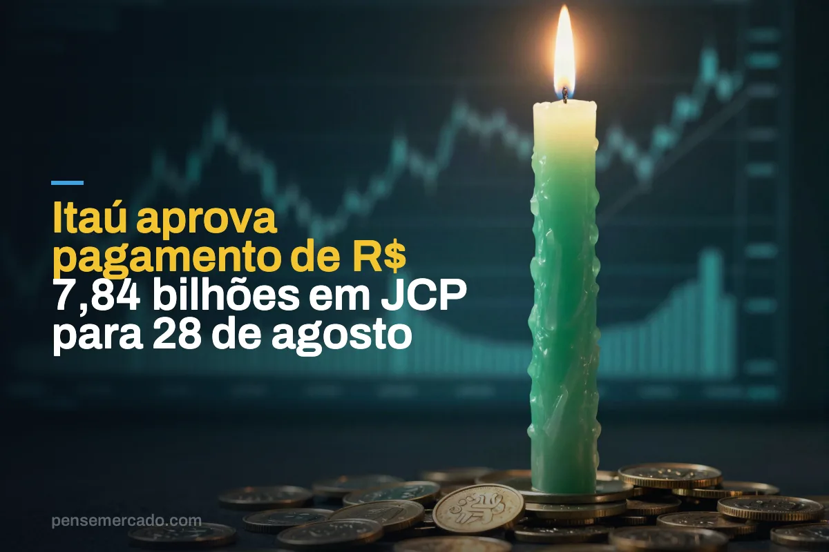 Itaú aprova pagamento de R$ 7,84 bilhões em JCP para 28 de agosto