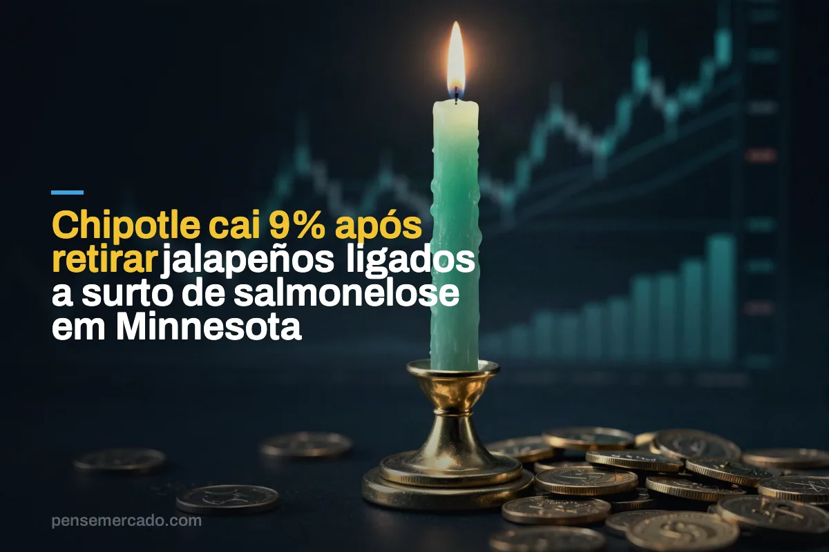 Chipotle cai 9% após retirar jalapeños ligados a surto de salmonelose em Minnesota