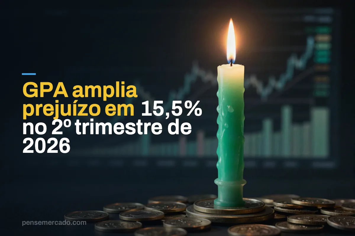 GPA amplia prejuízo em 15,5% no 2º trimestre de 2026