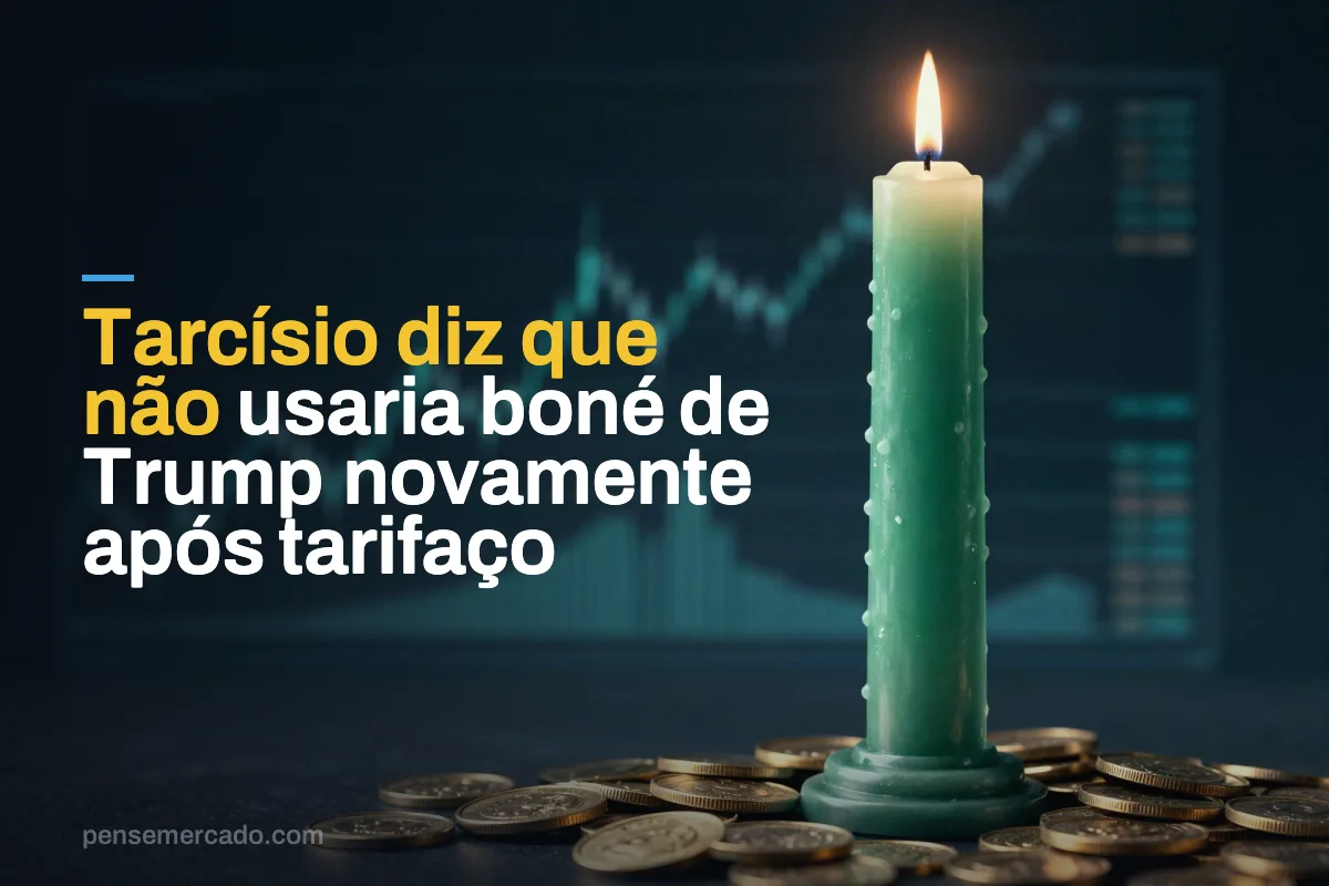 Tarcísio diz que não usaria boné de Trump novamente após tarifaço