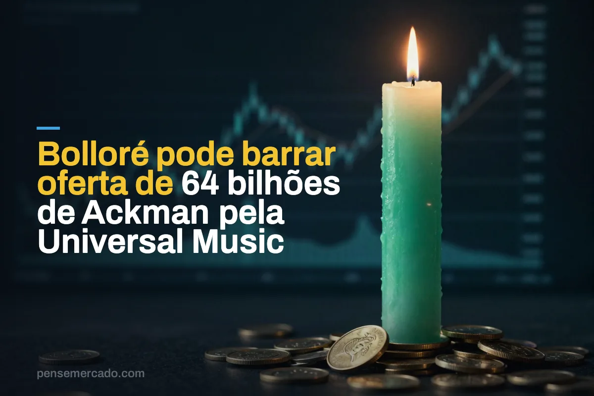 Bolloré pode barrar oferta de 64 bilhões de Ackman pela Universal Music